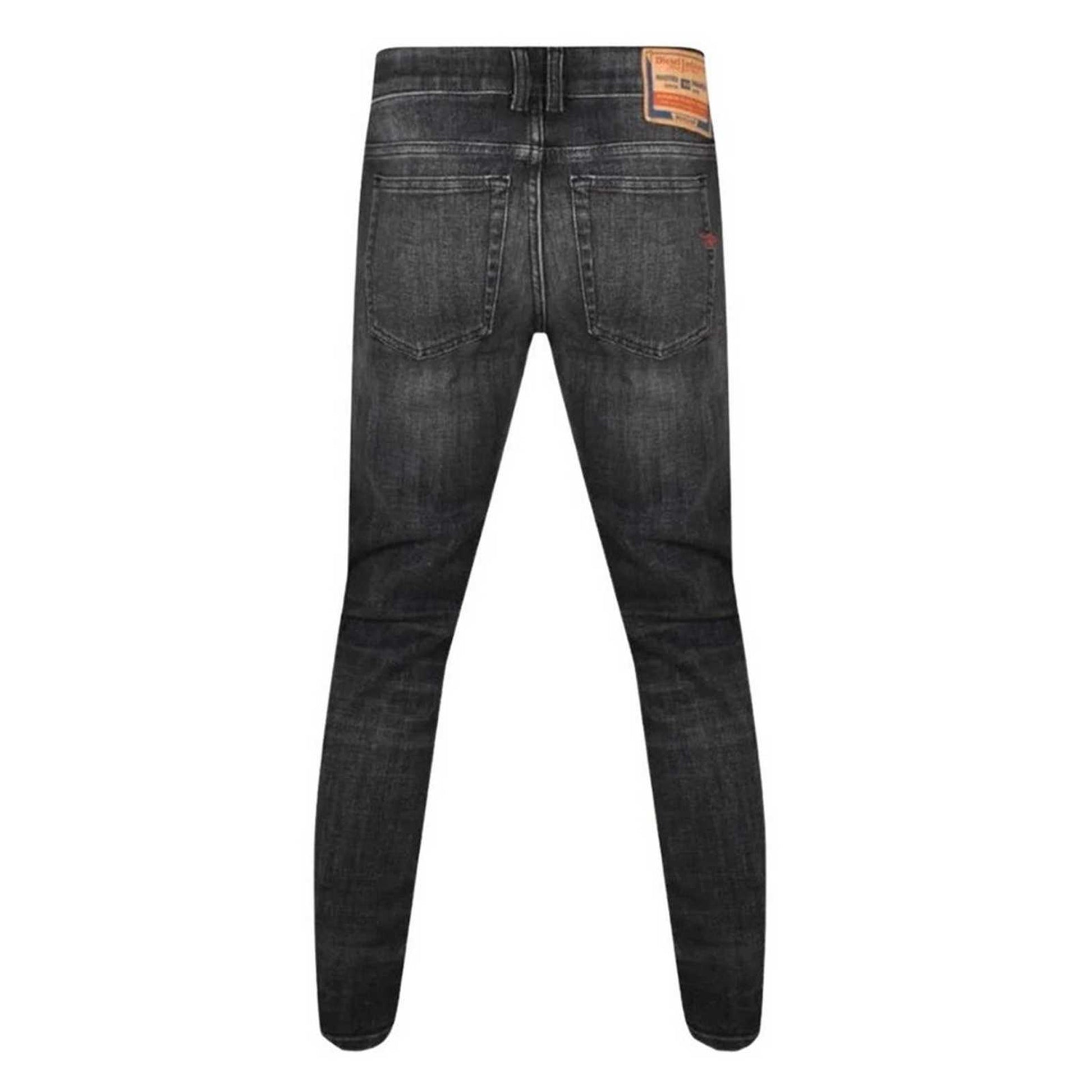 Black - Back - Diesel Mens 1979 Sleenker Faded Skinny Jeans
