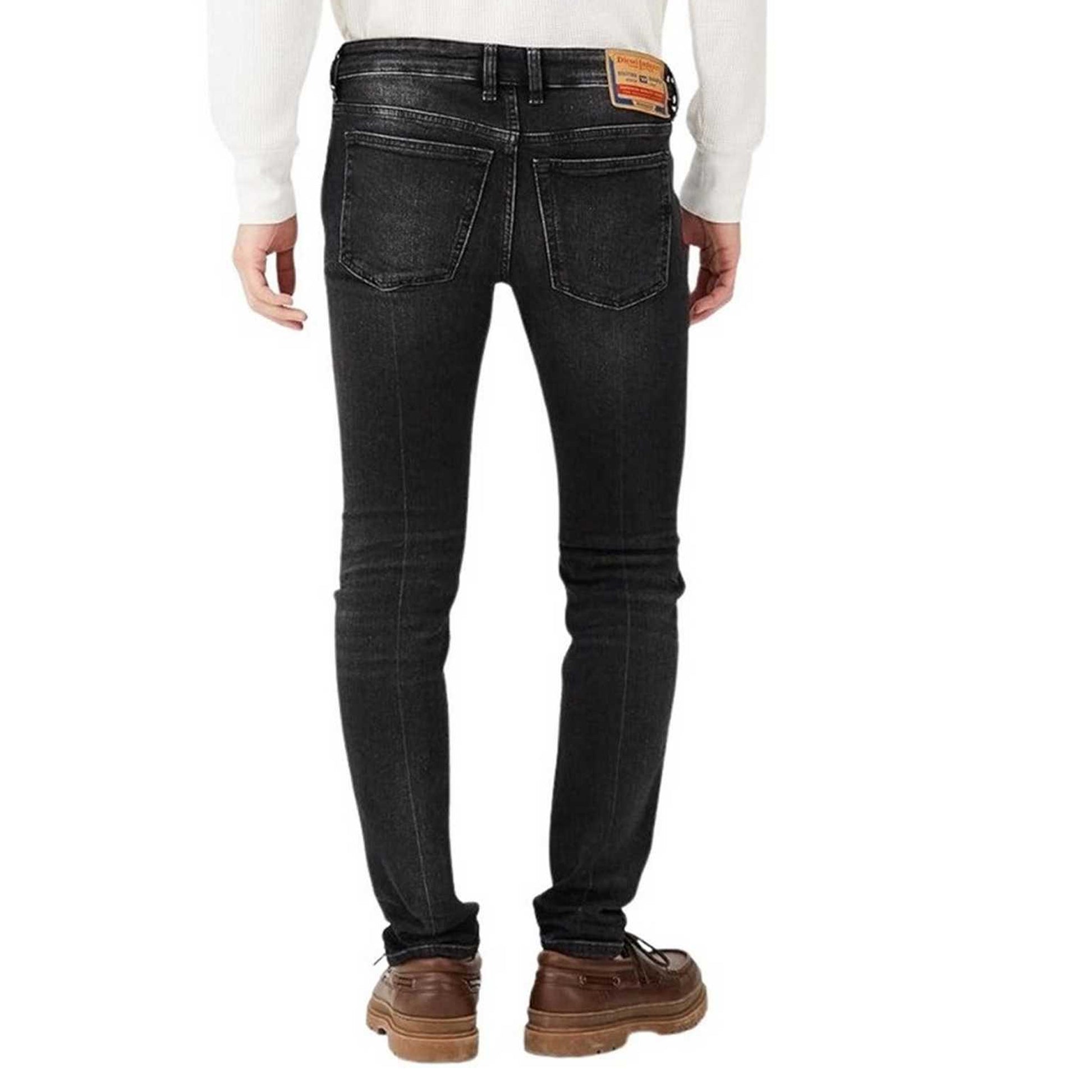 Black - Lifestyle - Diesel Mens 1979 Sleenker Faded Skinny Jeans