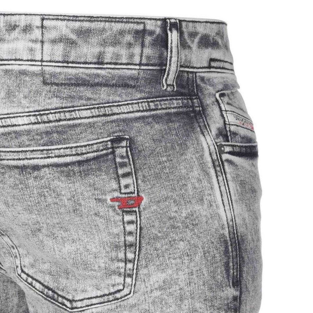 Light Grey - Lifestyle - Diesel Mens 1979 Sleenker Denim Faded Jeans