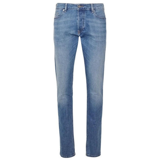 Blue - Front - Diesel Mens D-Luster Slim Jeans