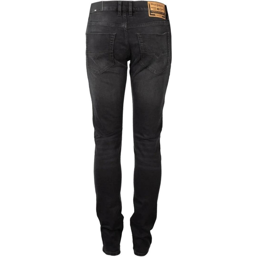 Grey - Side - Diesel Mens Tepphar-X Skinny Jeans
