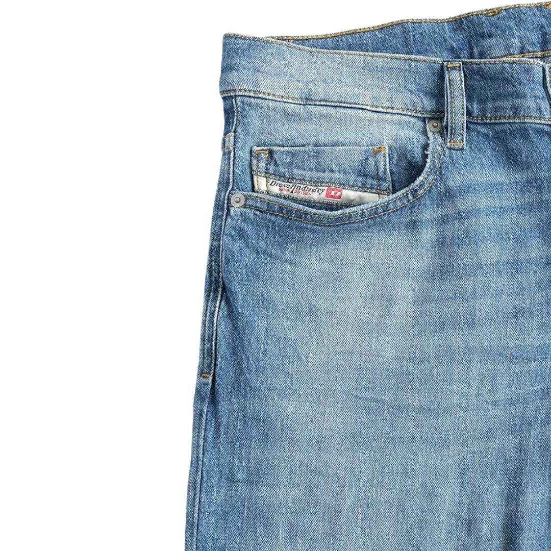 Light Blue - Side - Diesel Mens Tepphar-X Skinny Jeans
