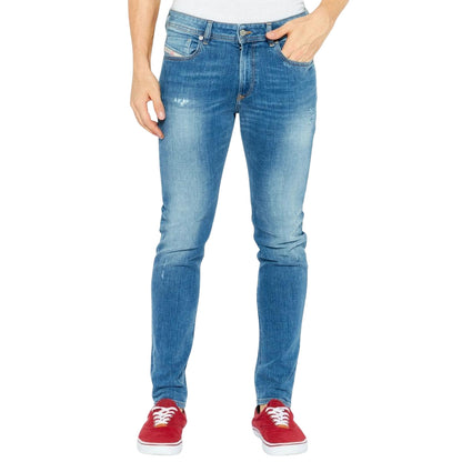 Blue - Front - Diesel Mens 1979 Sleeker Jeans