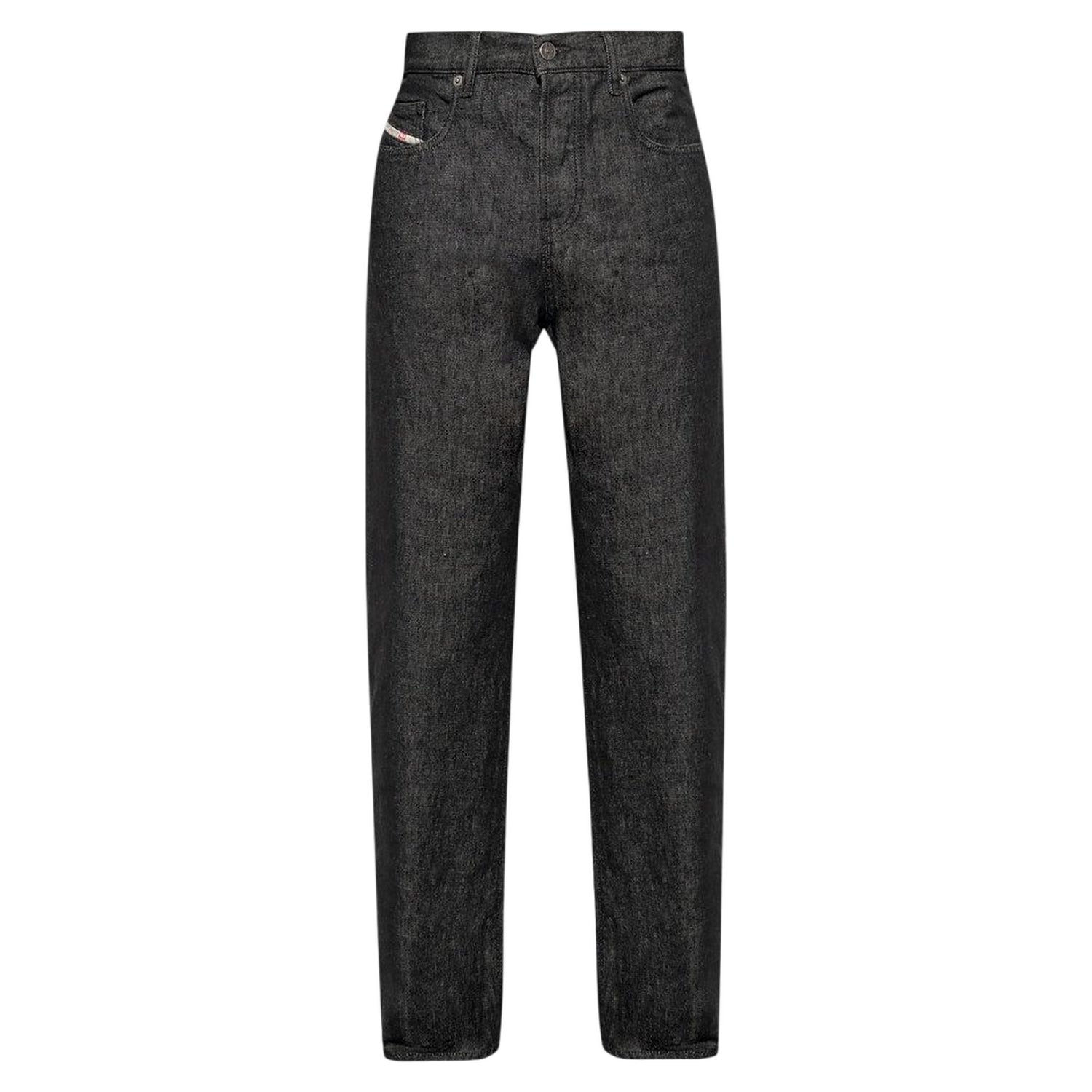 Black - Front - Diesel Mens D-Viker Cotton Jeans