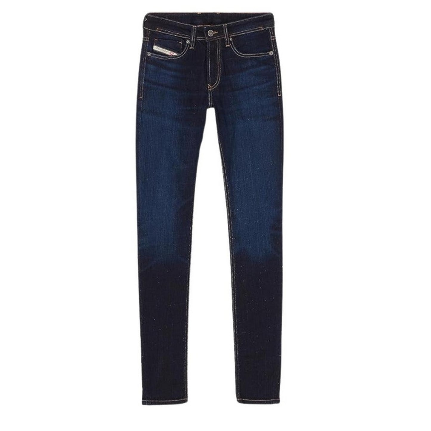 Dark Blue - Front - Diesel Mens Sleenker Skinny Jeans
