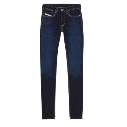 Dark Blue - Front - Diesel Mens Sleenker Skinny Jeans
