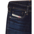 Dark Blue - Side - Diesel Mens Sleenker Skinny Jeans