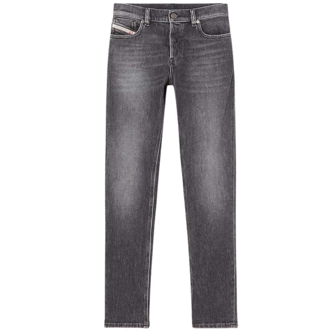 Grey - Front - Diesel Mens D-Sark Straight Leg Jeans