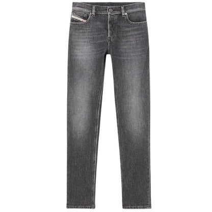 Grey - Front - Diesel Mens D-Sark Straight Leg Jeans