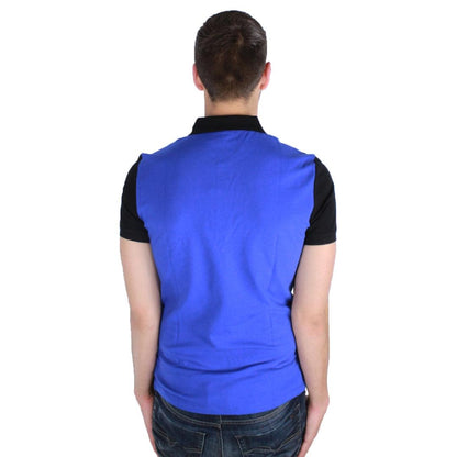 Black-Blue - Back - Armani Jeans Mens Plain Polo Shirt