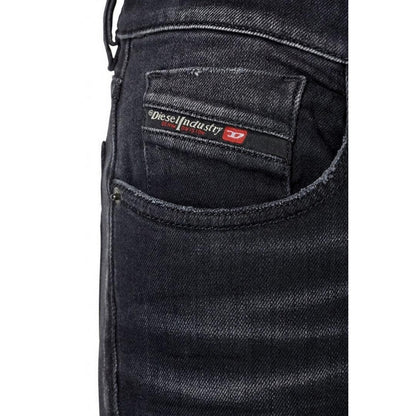 Black - Lifestyle - Diesel Mens D-Strukt Torn Reinforced Jeans