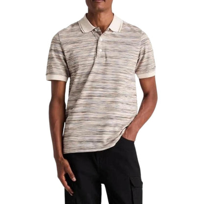 White - Lifestyle - Missoni Mens Patterned Short-Sleeved Polo Shirt