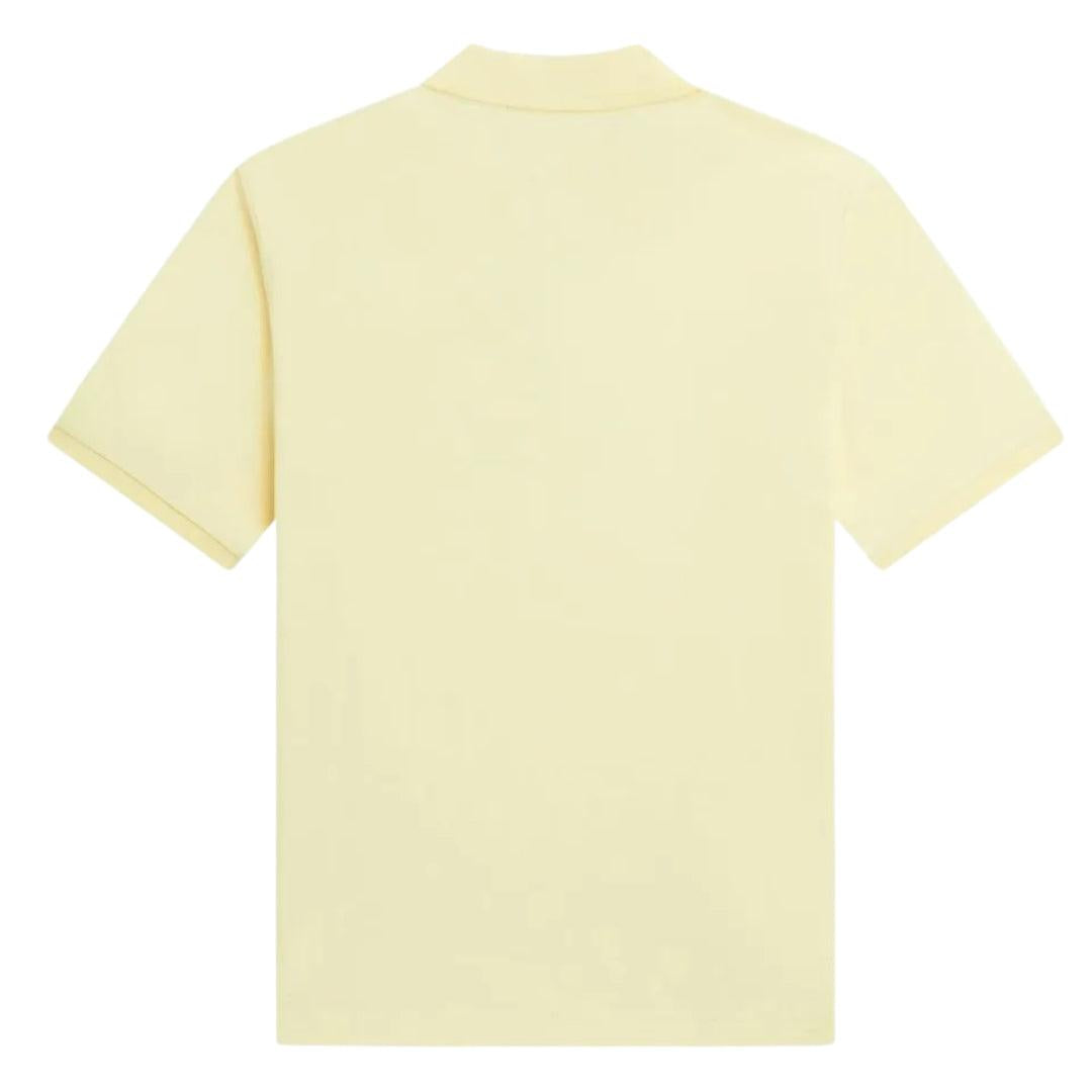 Cream - Back - Fred Perry Mens Logo Polo Shirt