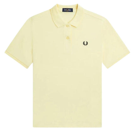 Cream - Front - Fred Perry Mens Logo Polo Shirt