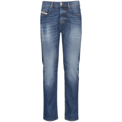 Blue - Side - Diesel Mens D-Strukt Jeans