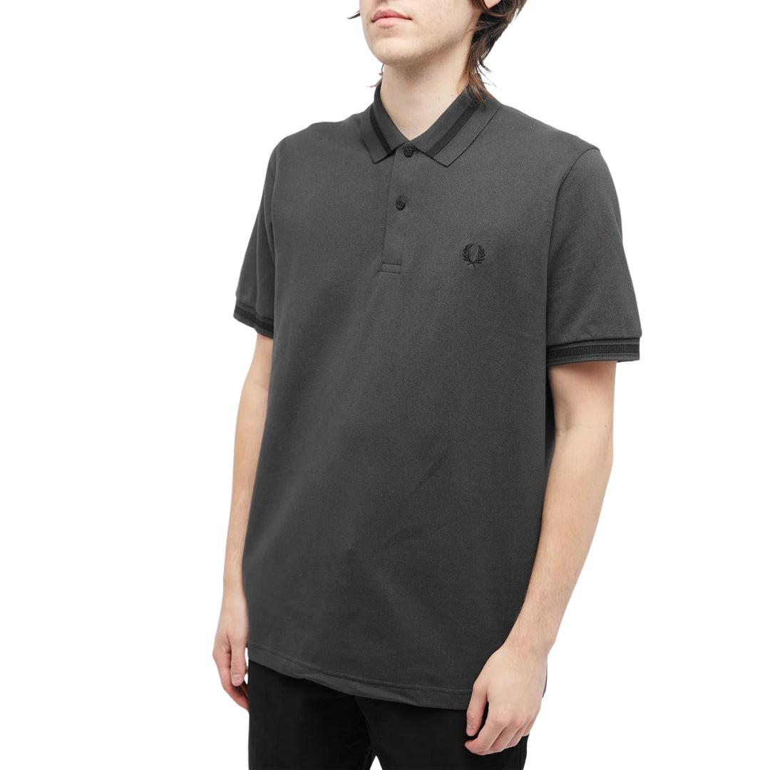 Knight Green - Side - Fred Perry Mens Tipped Polo Shirt