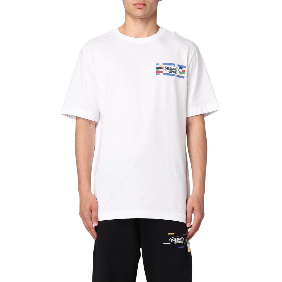 White - Lifestyle - Missoni Mens Short-Sleeved T-Shirt