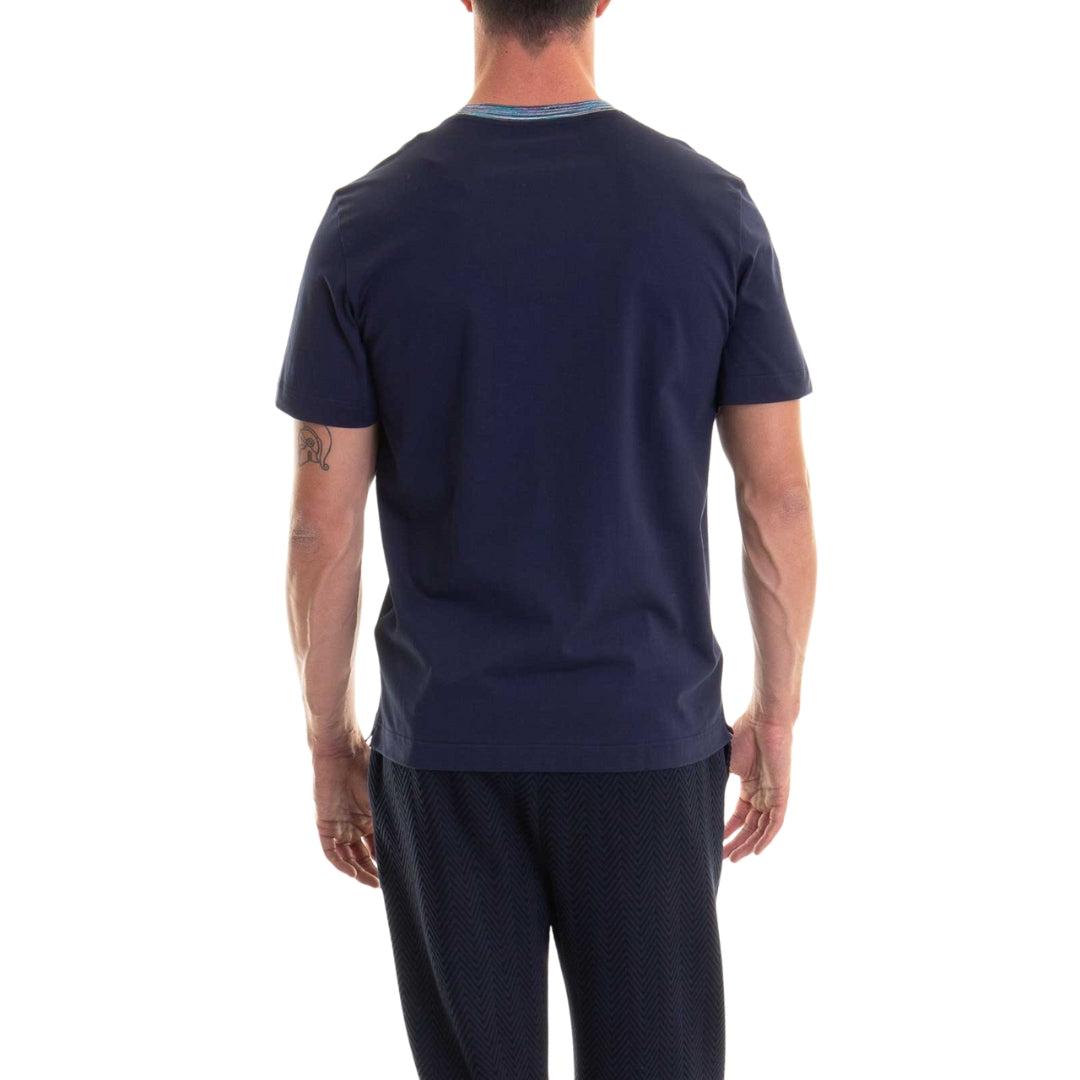 Navy Blue - Back - Missoni Mens T-Shirt