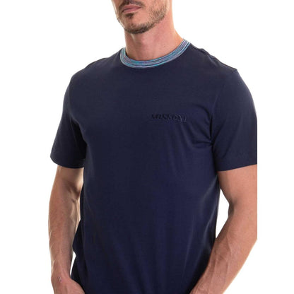 Navy Blue - Side - Missoni Mens T-Shirt