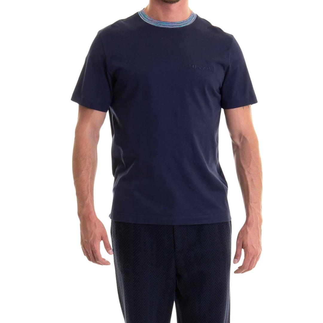 Navy Blue - Lifestyle - Missoni Mens T-Shirt