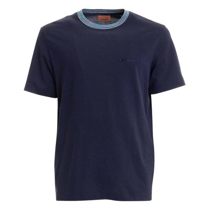 Navy Blue - Front - Missoni Mens T-Shirt