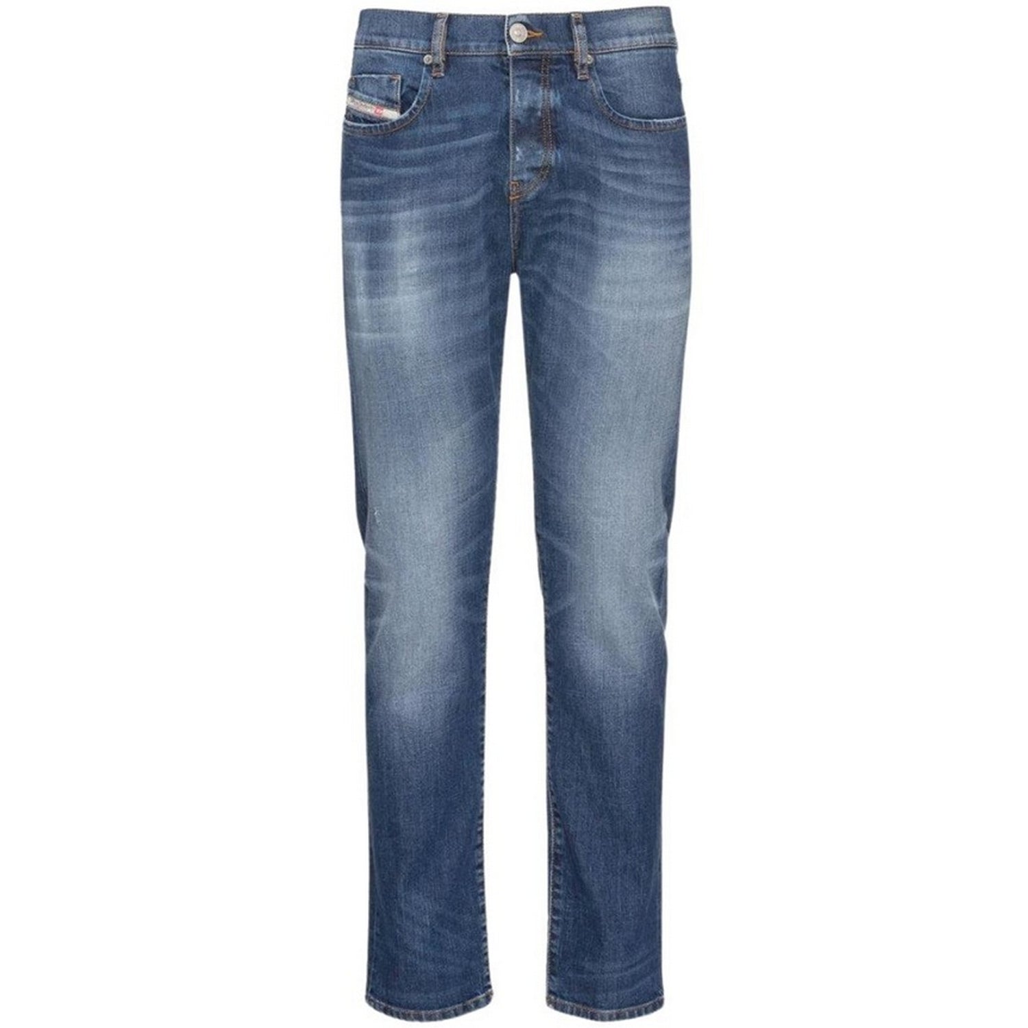 Blue - Front - Diesel Mens D-Strukt Jeans