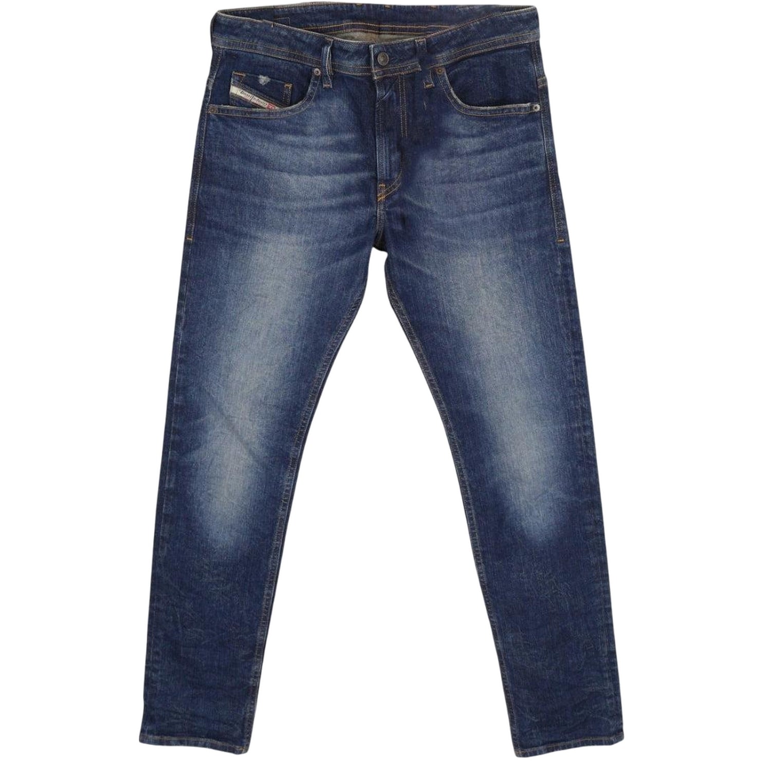 Blue - Front - Diesel Mens Thommer-X Jeans