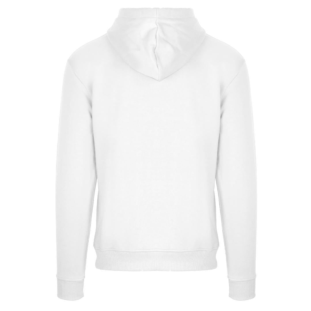 White - Back - Aquascutum Mens Waterfield Logo Hoodie