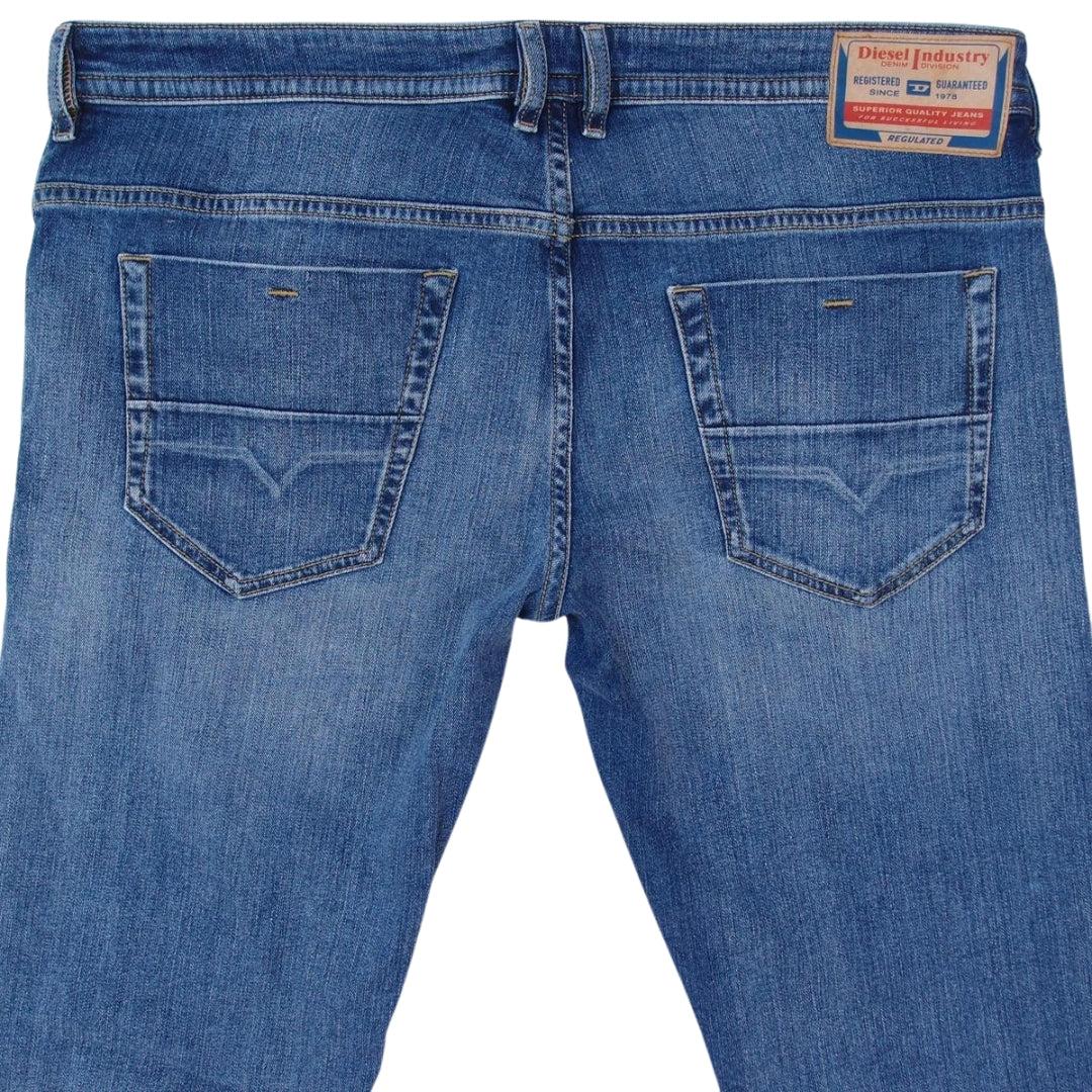 Dark Blue - Back - Diesel Mens Thommer-X Denim Jeans