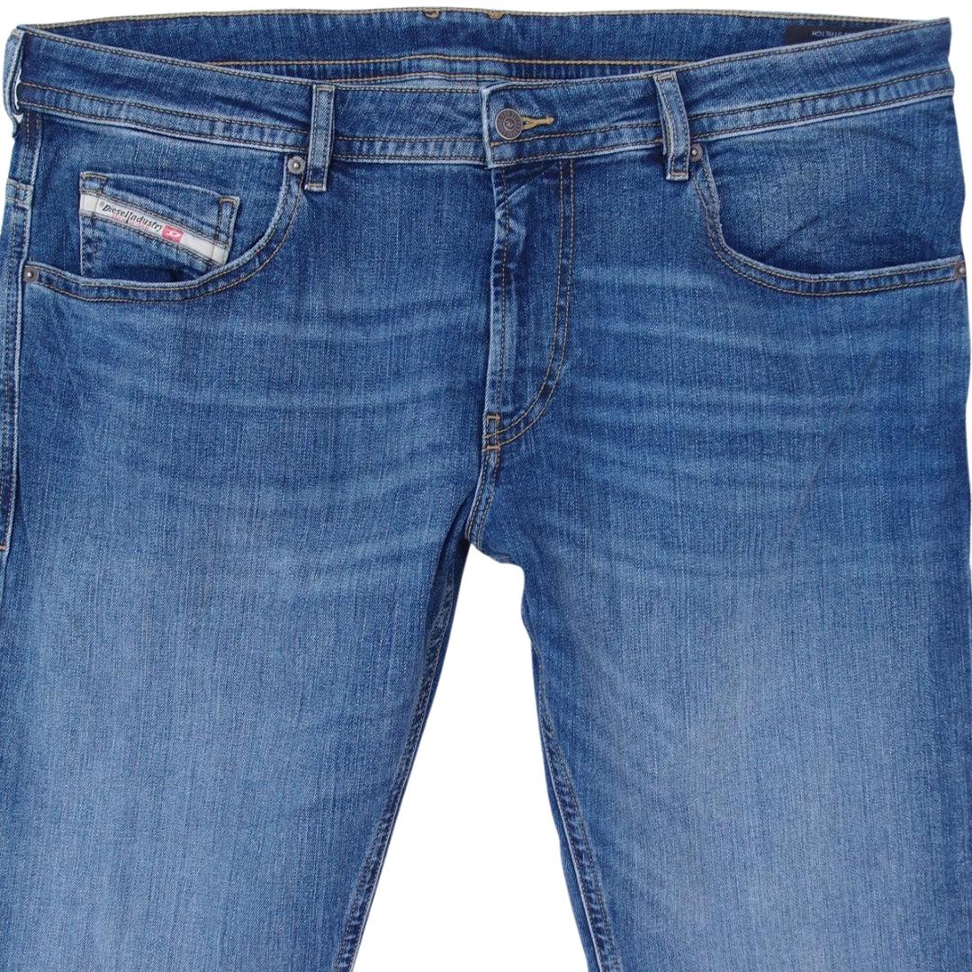Dark Blue - Side - Diesel Mens Thommer-X Denim Jeans