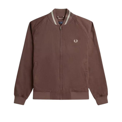 Brick - Front - Fred Perry Mens Carrington Tennis Bomber Jacket