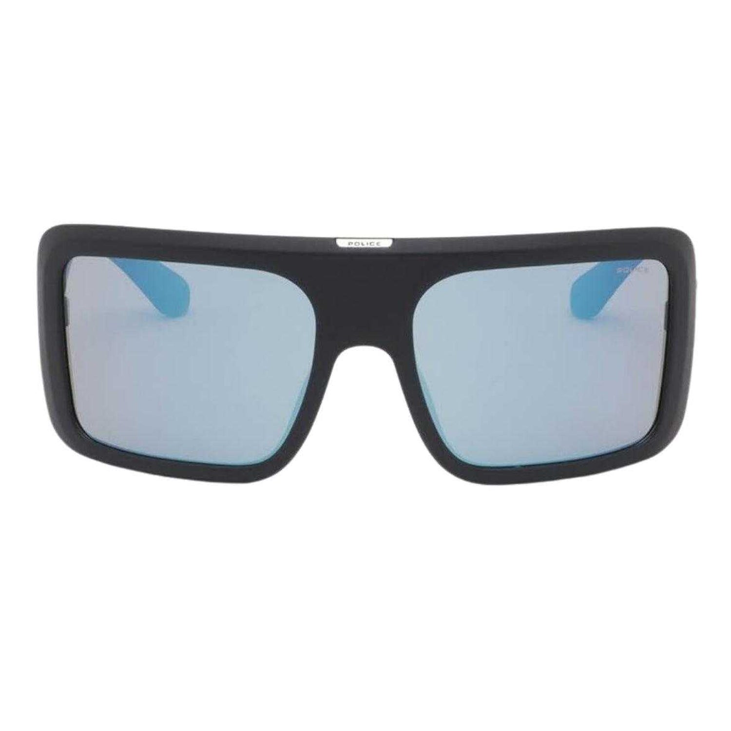 Black - Front - Police Mens Square Matte Sunglasses