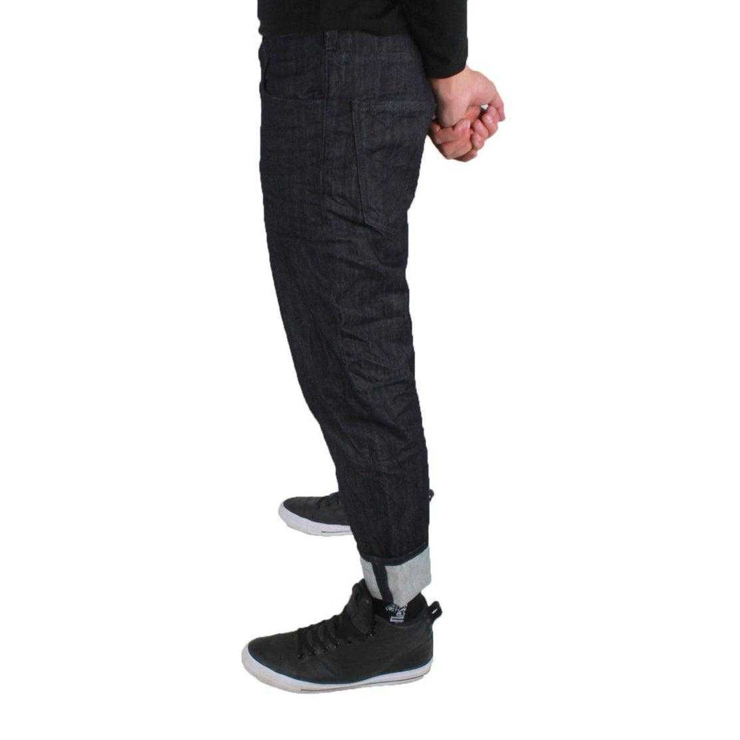 Dark Blue - Lifestyle - Armani Mens Denim Loose Jeans