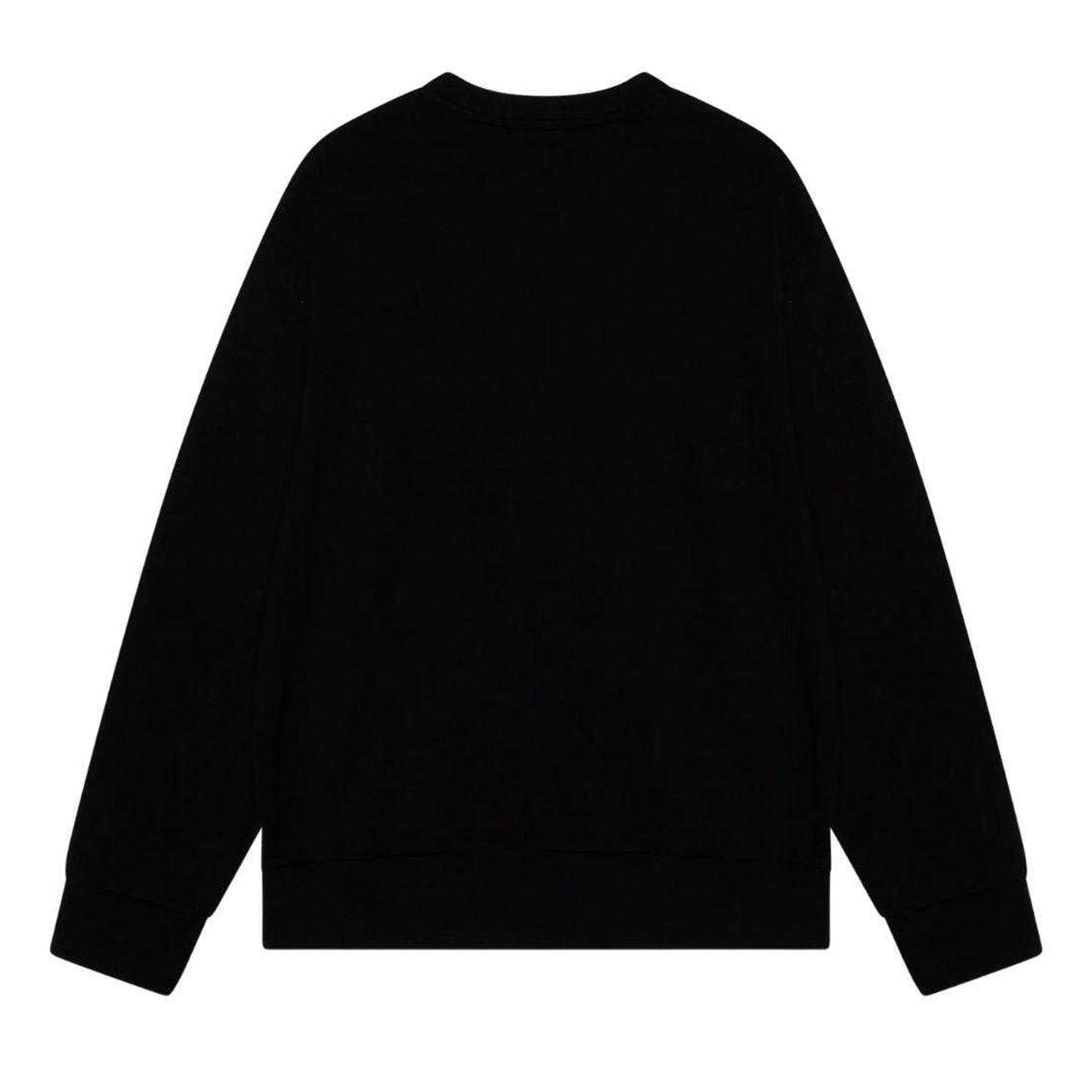 Black - Back - Diesel Mens Double Destroyed Logo Sweatshirt