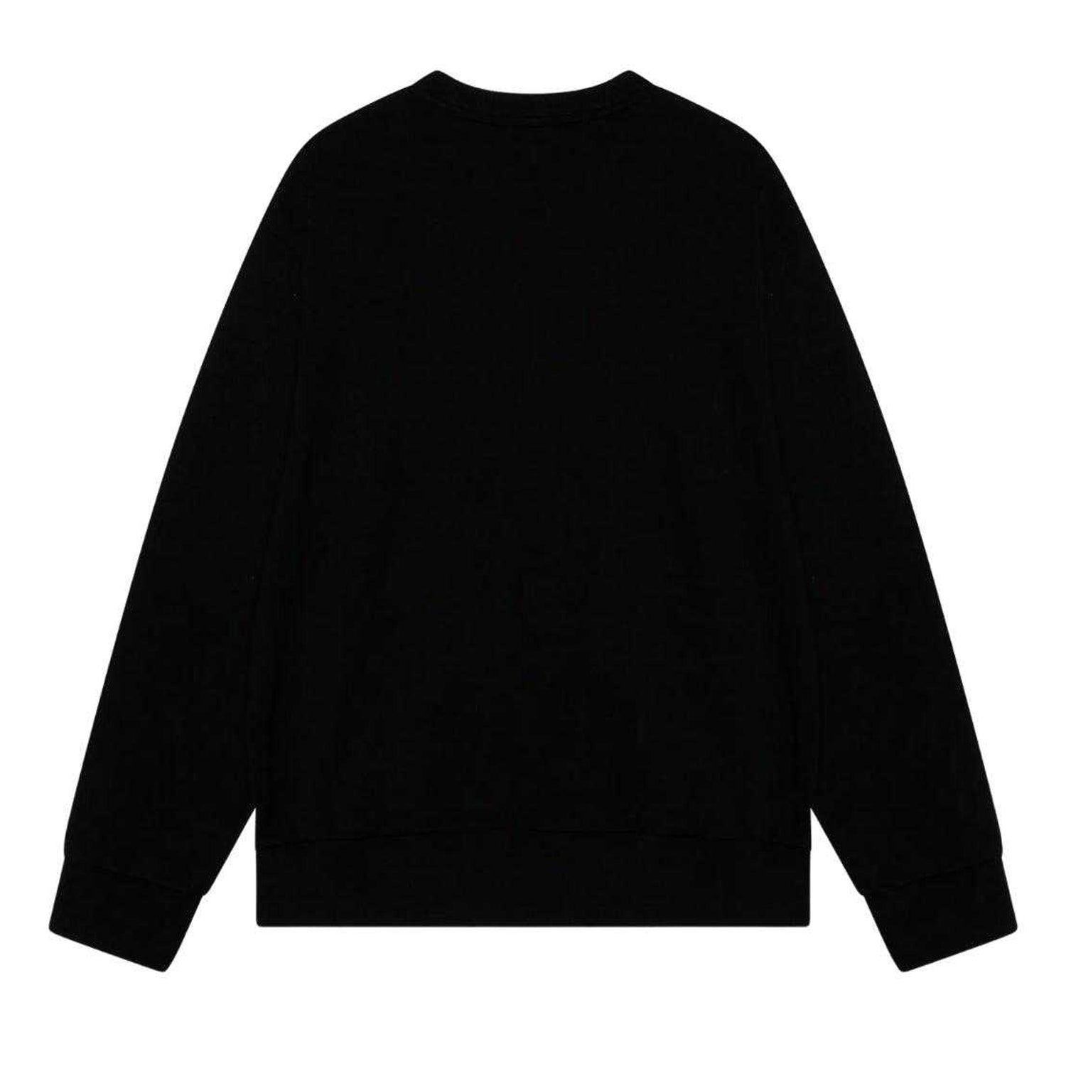 Black - Back - Diesel Mens Double Destroyed Logo Sweatshirt