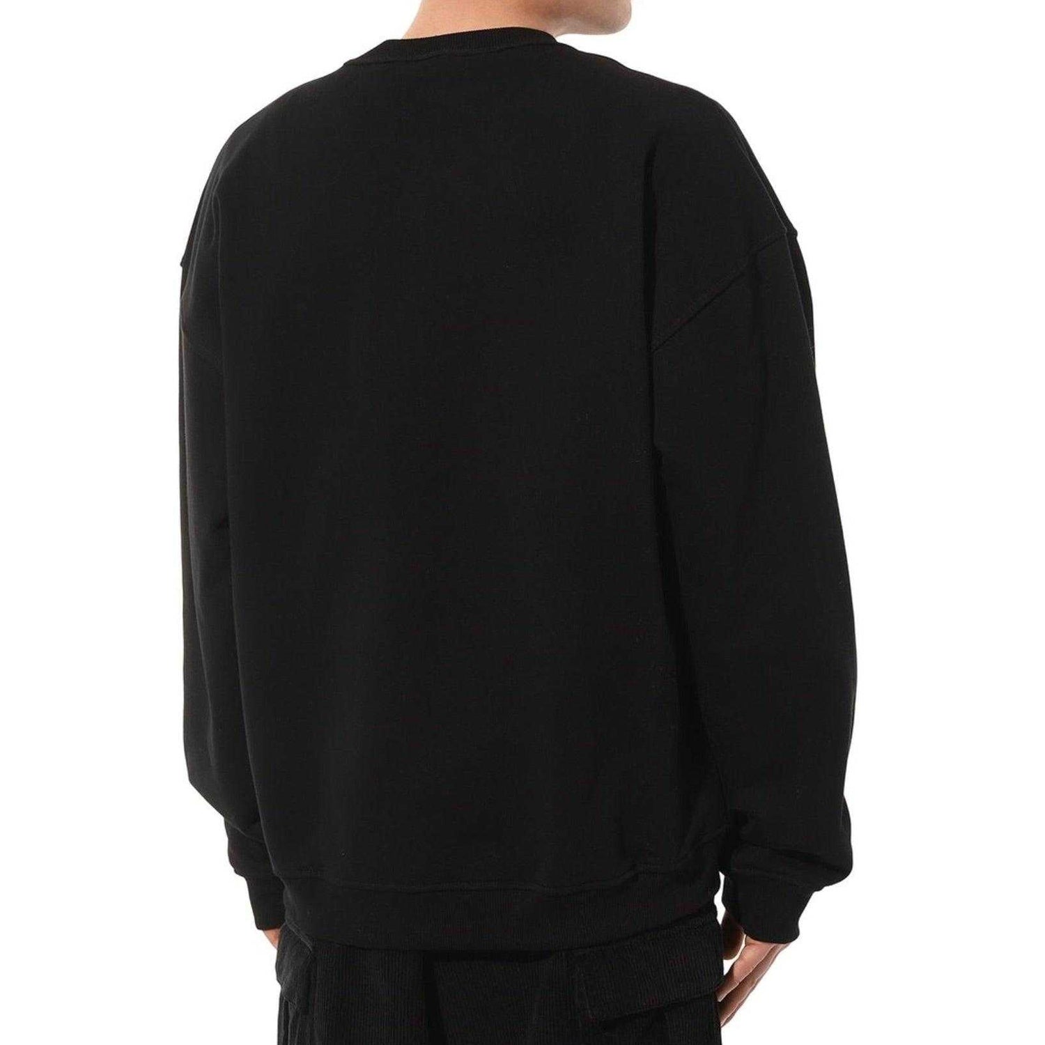 Black - Lifestyle - Diesel Mens Double Destroyed Logo Sweatshirt