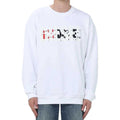 White - Side - Diesel Mens Double Destroyed Logo Sweatshirt