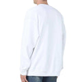 White - Lifestyle - Diesel Mens Double Destroyed Logo Sweatshirt