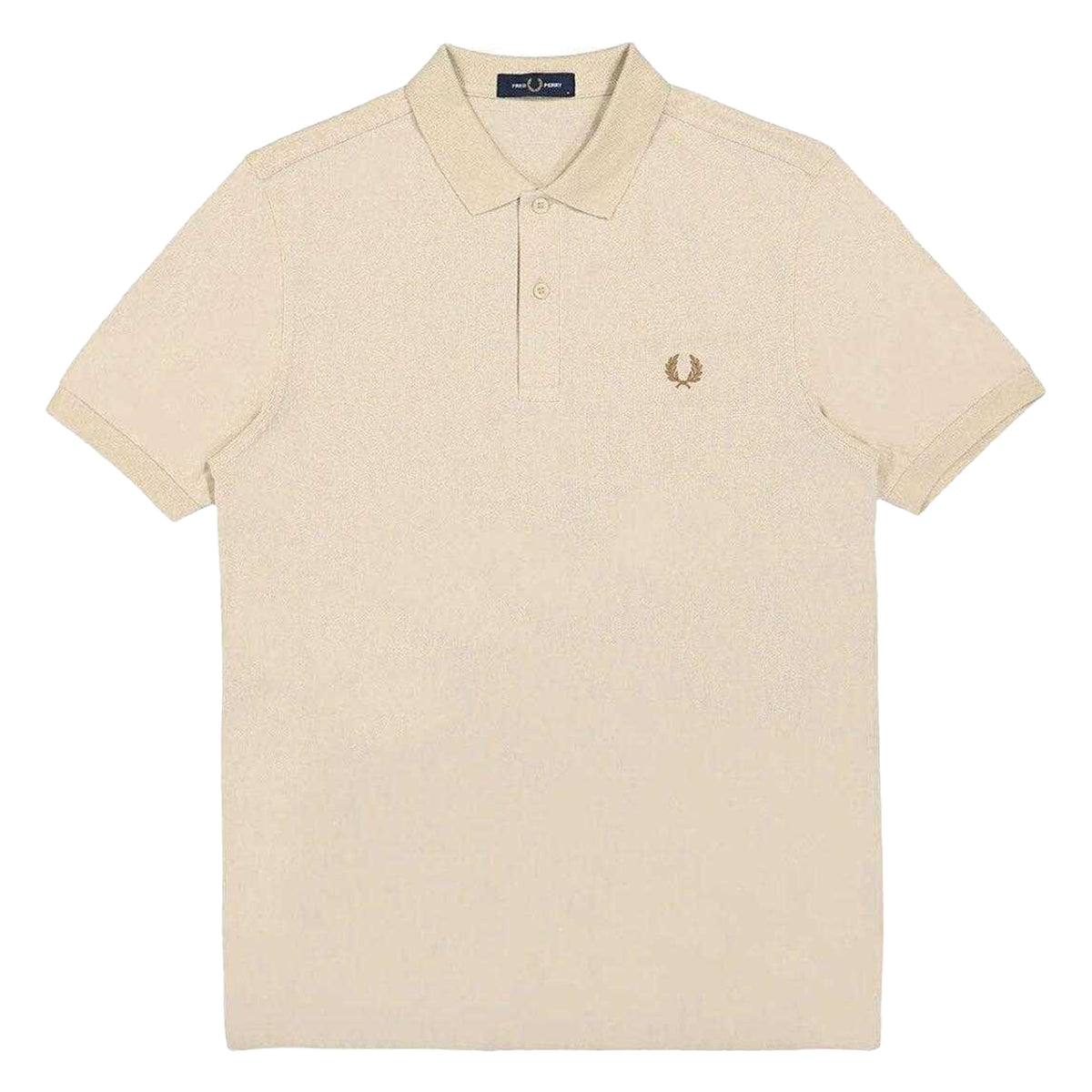 Oatmeal - Front - Fred Perry Mens Polo Shirt