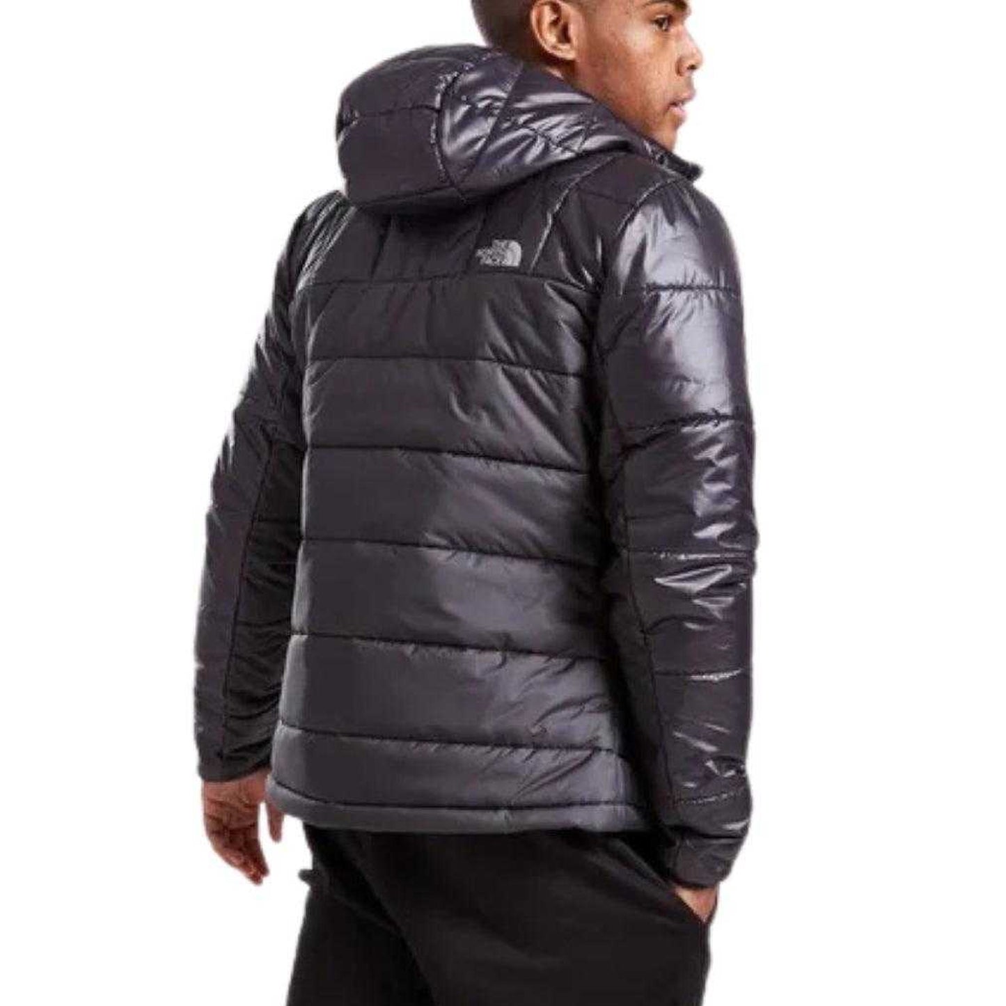 Black - Back - The North Face Mens Logo Padded Jacket