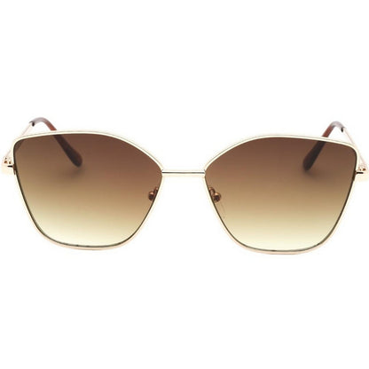 Gold - Front - Calvin Klein Womens-Ladies Cat Eye Sunglasses