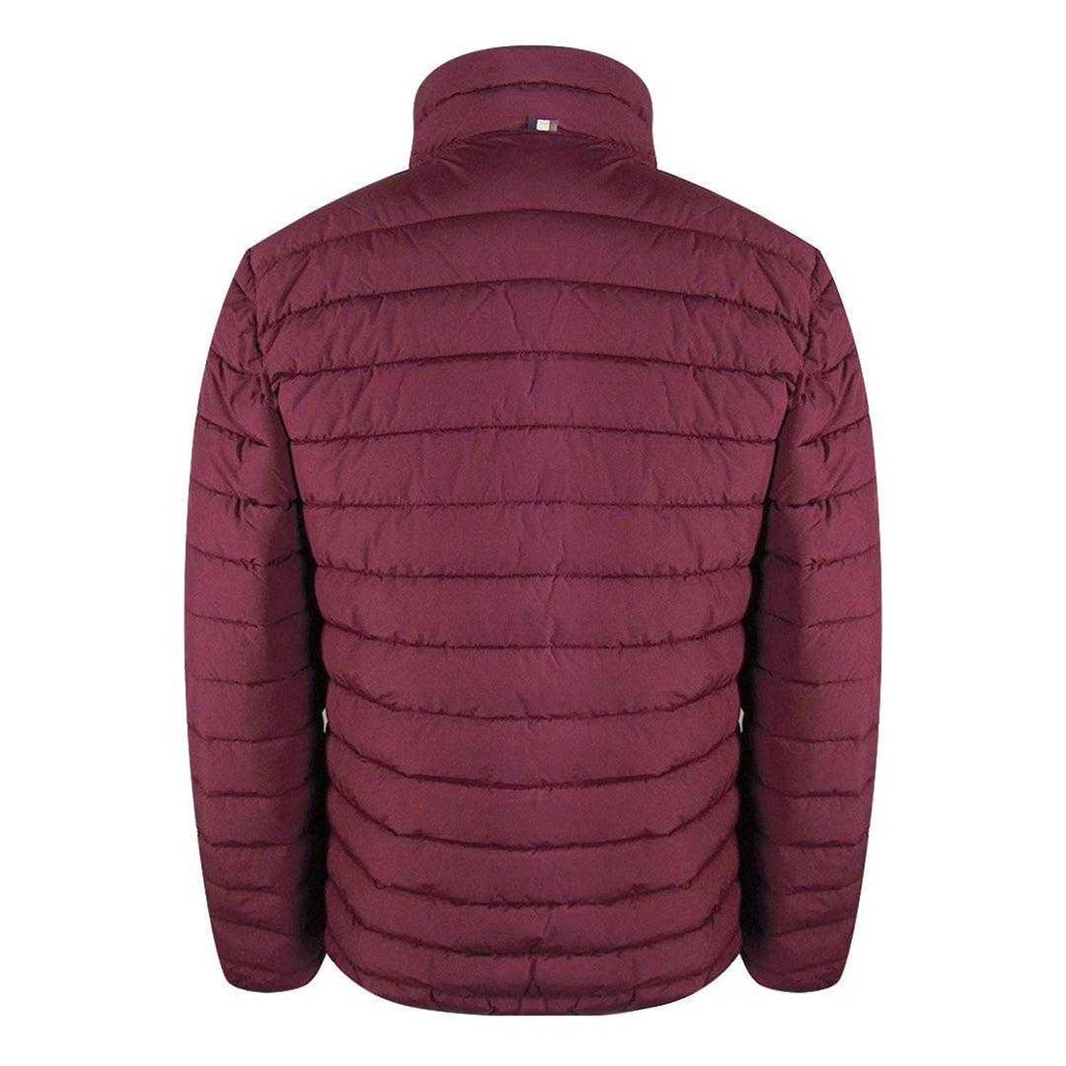 Burgundy - Back - Aquascutum Mens Active Padded Jacket