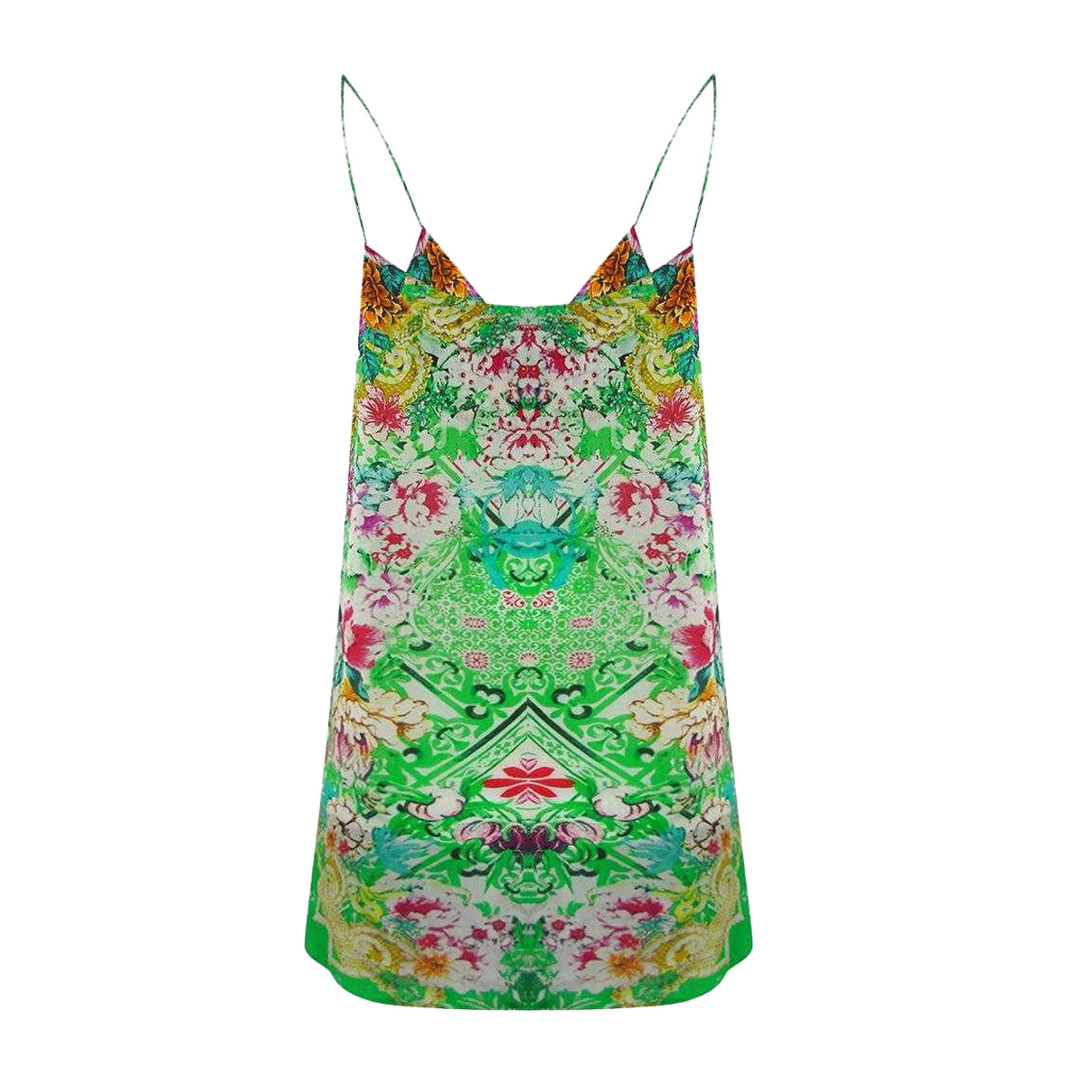 Green - Back - Inoa Womens-Ladies Versailles Gardenia Camisole