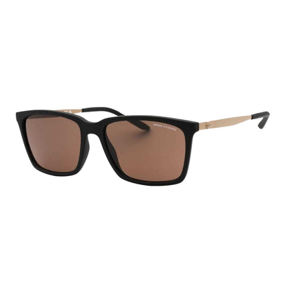 Brown-Black - Back - Armani Exchange Mens Matte Sunglasses