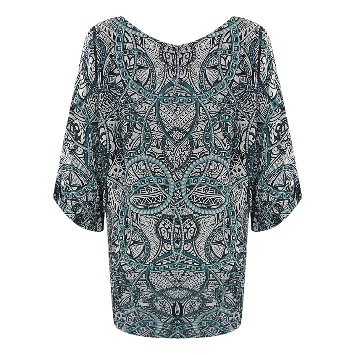 Grey - Back - Inoa Womens-Ladies Fashion Jafari Blouse