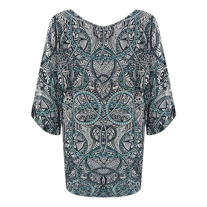 Grey - Back - Inoa Womens-Ladies Fashion Jafari Blouse