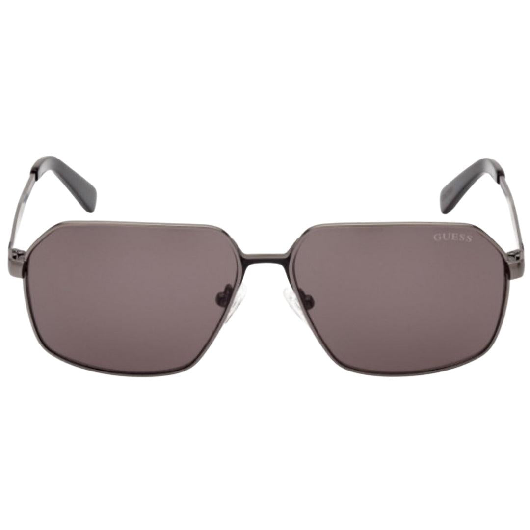 Gunmetal - Front - Guess Mens Matte Framed Sunglasses