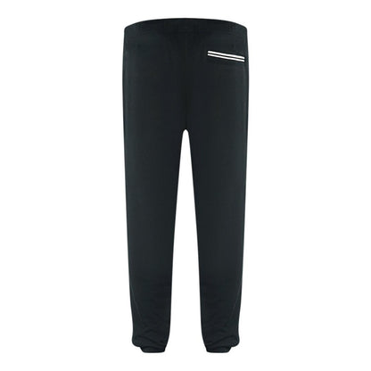 Black - Back - Fred Perry Unisex Adult Loop Back Sweatpants