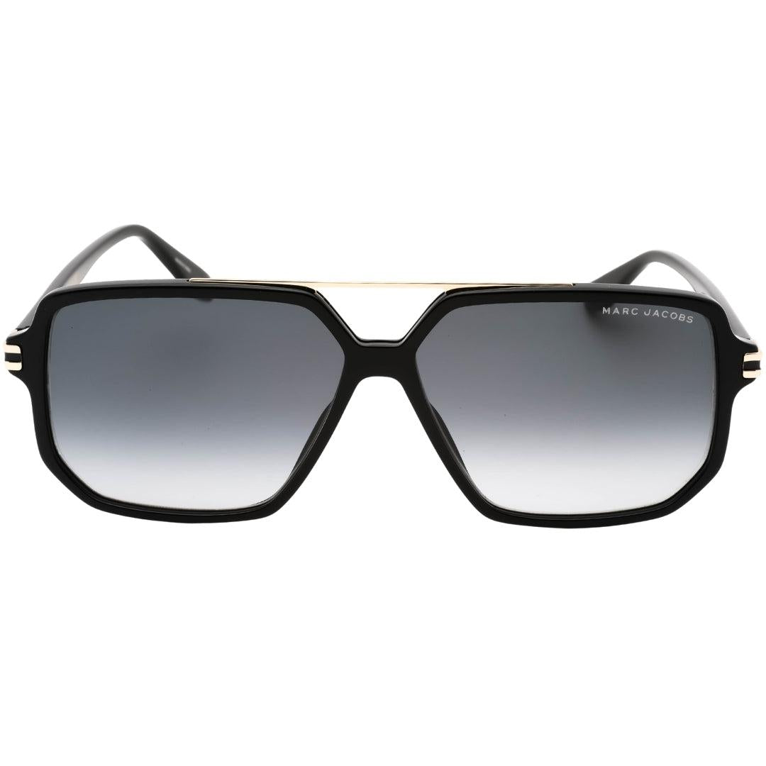 Dark Grey - Front - Marc Jacobs Mens Rectangular Sunglasses