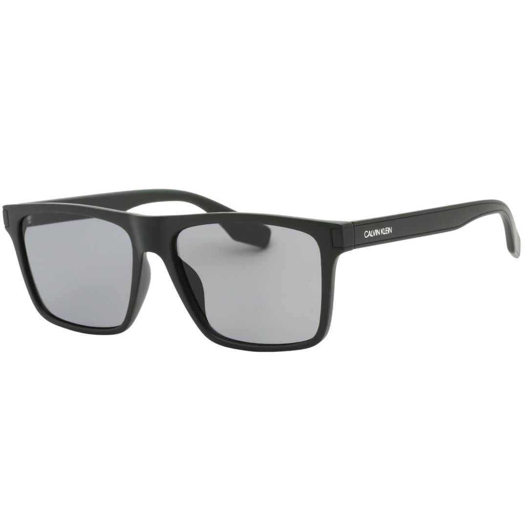 Black - Back - Calvin Klein Mens Matte Square Sunglasses